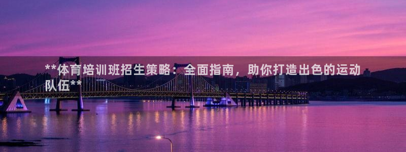 尊龙d88平台登录：**体育培训班招生策略：全面指南