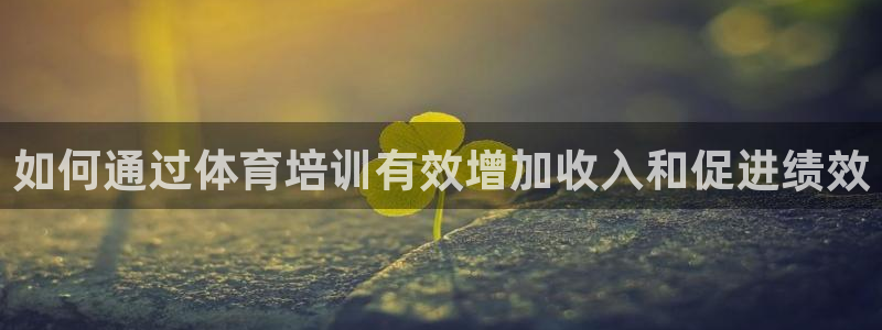 尊龙目前在哪：如何通过体育培训有效增加收入和促进绩效