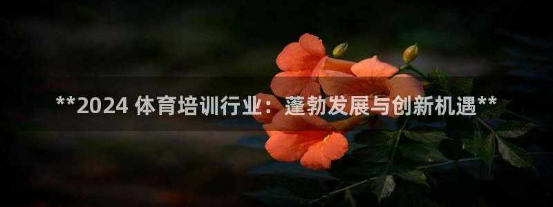 d88尊龙z6：**2024 体育培训行业：蓬勃发展