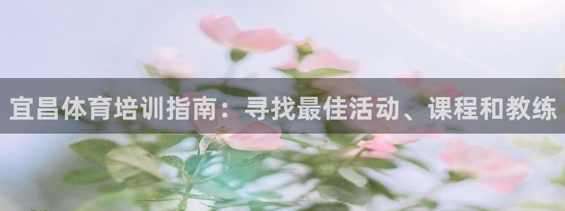 尊龙凯时代理能提出来不：宜昌体育培训指南：寻找最佳活