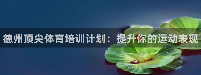 尊龙-人生就是博：德州顶尖体育培训计划：提升你的运动